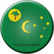 Cocos Islands Country Novelty Metal Circular Sign 12" (C)