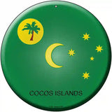 Cocos Islands Country Novelty Metal Circular Sign 12" (C)