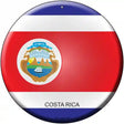 Costa Rica Country Novelty Metal Circular Sign 12" (C)