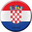 Croatia Country Novelty Metal Circular Sign 12" (C)