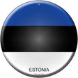 Estonia Country Novelty Metal Circular Sign 12" (C)