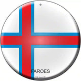 Faroes Country Novelty Metal Circular Sign 12" (C)