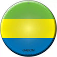 Gabon Country Novelty Metal Circular Sign 12" (C)