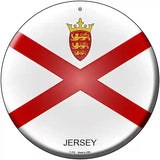 Jersey Country Novelty Metal Circular Sign 12" (C)