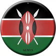 Kenya Country Novelty Metal Circular Sign 12" (C)