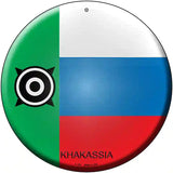 Khakassia Country Novelty Metal Circular Sign 12" (C)