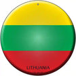 Lithuania Country Novelty Metal Circular Sign 12" (C)