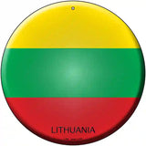 Lithuania Country Novelty Metal Circular Sign 12" (C)