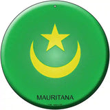 Mauritana Country Novelty Metal Circular Sign 12" (C)