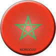 Morocco Country Novelty Metal Circular Sign 12" (C)