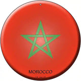 Morocco Country Novelty Metal Circular Sign 12" (C)