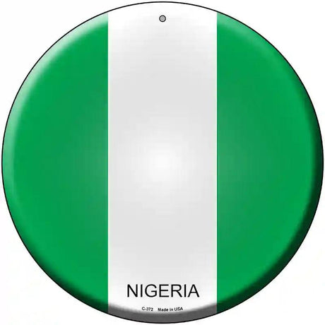 Nigeria Country Novelty Metal Circular Sign 12" (C)