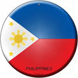 Philippines Country Novelty Metal Circular Sign 12" (C)