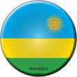 Rwanda Country Novelty Metal Circular Sign 12" (C)