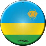 Rwanda Country Novelty Metal Circular Sign 12" (C)