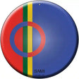 Sami Country Novelty Metal Circular Sign 12" (C)