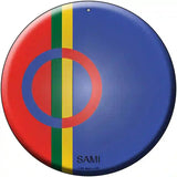 Sami Country Novelty Metal Circular Sign 12" (C)