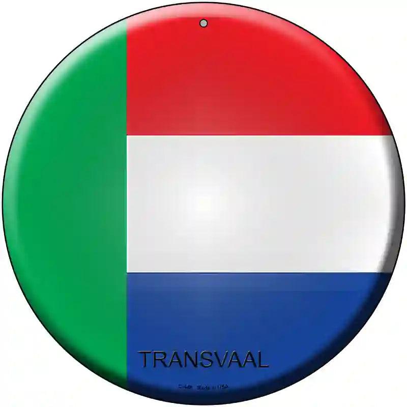 Transvaal Country Novelty Metal Circular Sign 12" (C)