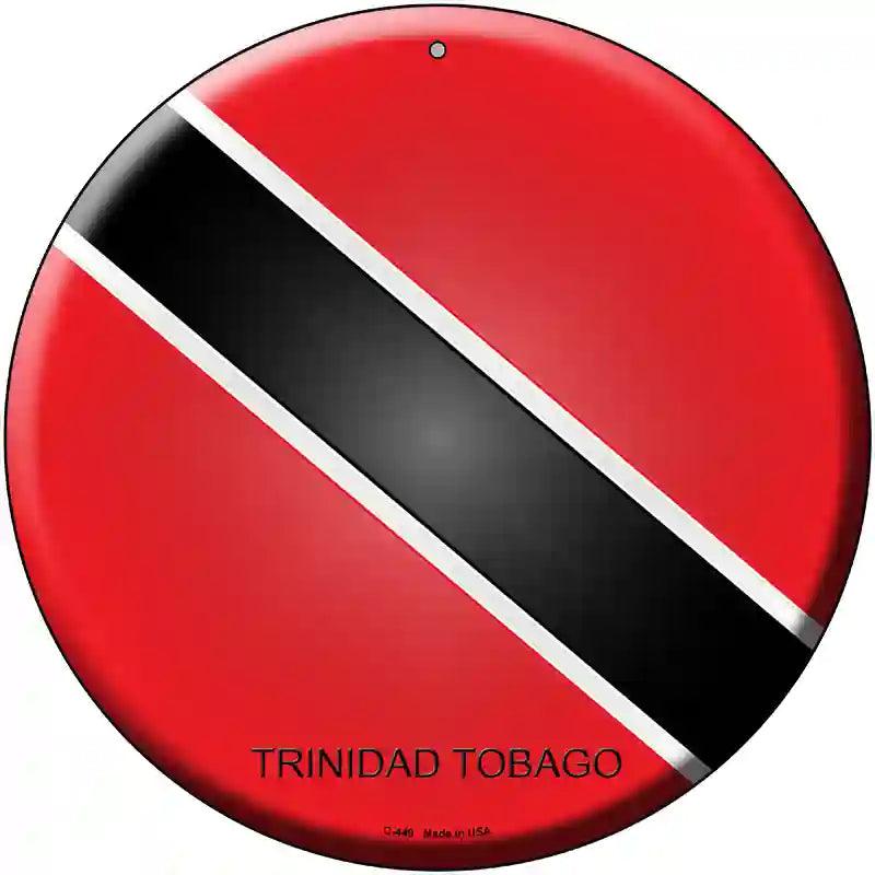 Trinidad Tobago Country Novelty Metal Circular Sign 12" (C)