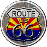 Arizona Route 66 Novelty Metal Circular Sign 12" (C)