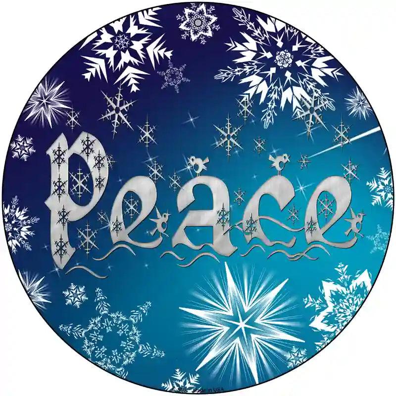 Peace Novelty Metal Circular Sign 12" (C)