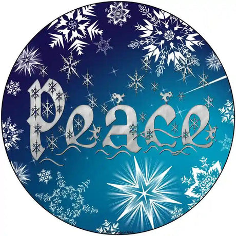 Peace Novelty Metal Circular Sign 12" (C)