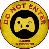 Do Not Enter Round Controller Novelty Metal Circular Sign 