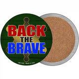 Back The Brave Sheriff Novelty Metal Circular Sign 3.5" (CC)