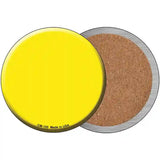 Yellow Novelty Metal Circular Sign 3.5" (CC)