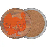 Thanksgiving Turkey Novelty Metal Circle Sign 3.5" (CC)