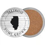 Illinois Home Grown Novelty Metal Circle Sign C-1803 3.5" (CC)