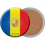 Andorra Country Novelty Metal Circular Sign 3.5" (CC)