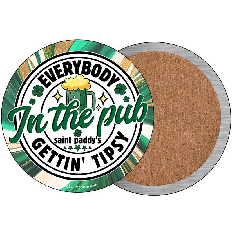 Everybody Getting Tipsy Novelty Circle Coaster Set of 4 CC-2054