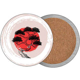 Bonsai & Rising Sun Novelty Circle Coaster Set of 4 CC-2067