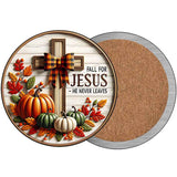 Fall For Jesus Novelty Metal Circular Sign C-2070