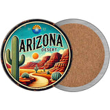 Arizona Desert Novelty Metal Circular Sign C-2090