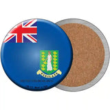 British Virgin Islands Country Novelty Metal Circular Sign 3.5" (CC)