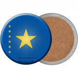 Congo Kinshasa Country Novelty Metal Circular Sign 3.5" (CC)