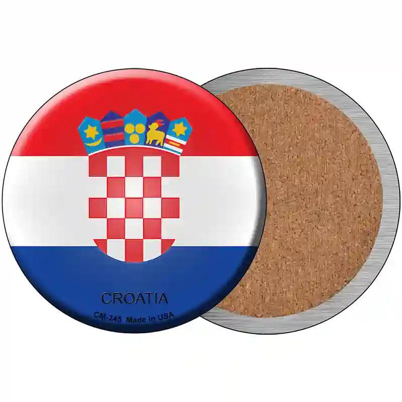 Croatia Country Novelty Metal Circular Sign 3.5" (CC)