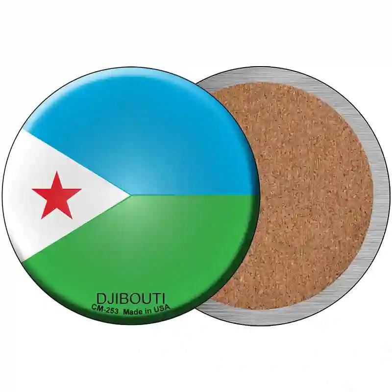 Djibouti Country Novelty Metal Circular Sign 3.5" (CC)