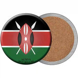 Kenya Country Novelty Metal Circular Sign 3.5" (CC)