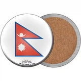 Nepal Country Novelty Metal Circular Sign 3.5" (CC)