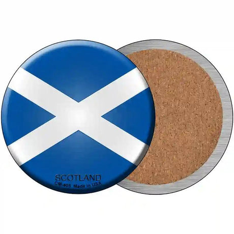 Scotland Country Novelty Metal Circular Sign 3.5" (CC)