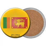 Sri Lanka Novelty Metal Circular Sign 3.5" (CC)