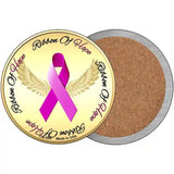 Ribbon Of Hope Novelty Metal Circular Sign 3.5" (CC)