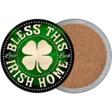 Bless This Irish Home Novelty Metal Circular Sign 3.5" (CC)