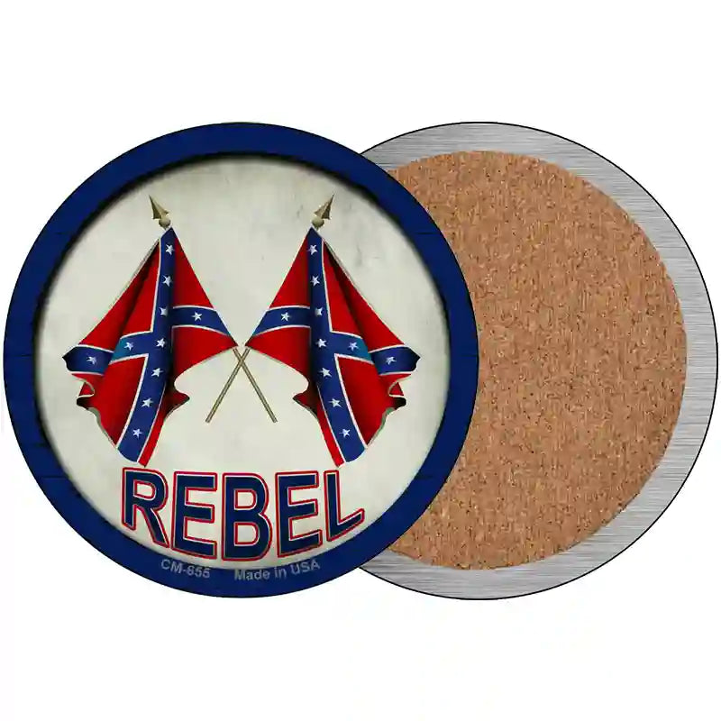Rebel Novelty Metal Circular Sign 3.5" (CC)