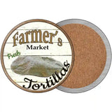 Farmers Market Tortillas Novelty Metal Circular Sign 3.5" (CC)
