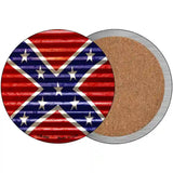 Confederate Flag Novelty Circular Sign 3.5" (CC)