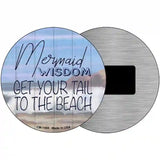 Mermaid Wisdom Novelty Metal Circular Sign 3.5" (CM)